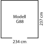 KOVINSKA VRTNA HIŠKA GLOBEL DREAM 88 ANTRACIT Š234 X G238 X V198 CM - slika 3