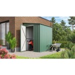 KOVINSKA VRTNA HIŠKA GLOBEL LEANTO 56 ZELENA Š145 X G172 X V204 CM - slika 2
