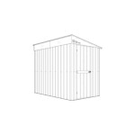 KOVINSKA VRTNA HIŠKA GLOBEL LEANTO 58 SREBRNA Š145 X G234 X V204 CM - slika 3