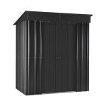 KOVINSKA VRTNA HIŠKA GLOBEL SKILLION 64 ANTRACIT Š172 X G113 X V199 CM - slika 2