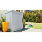 KOVINSKA VRTNA HIŠKA GLOBEL SKILLION 64 SREBRNA Š172 X G113 X V199 CM - slika 4