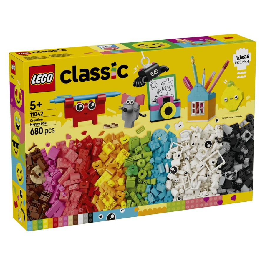 Lego® Classic Ustvarjalna škatla srečeZatopite se v škatlo pisanih LEGO® kock in pustite domišljiji prosto pot! Napolnite svojo sobo z zabavnimi in funkcionalnimi predmeti