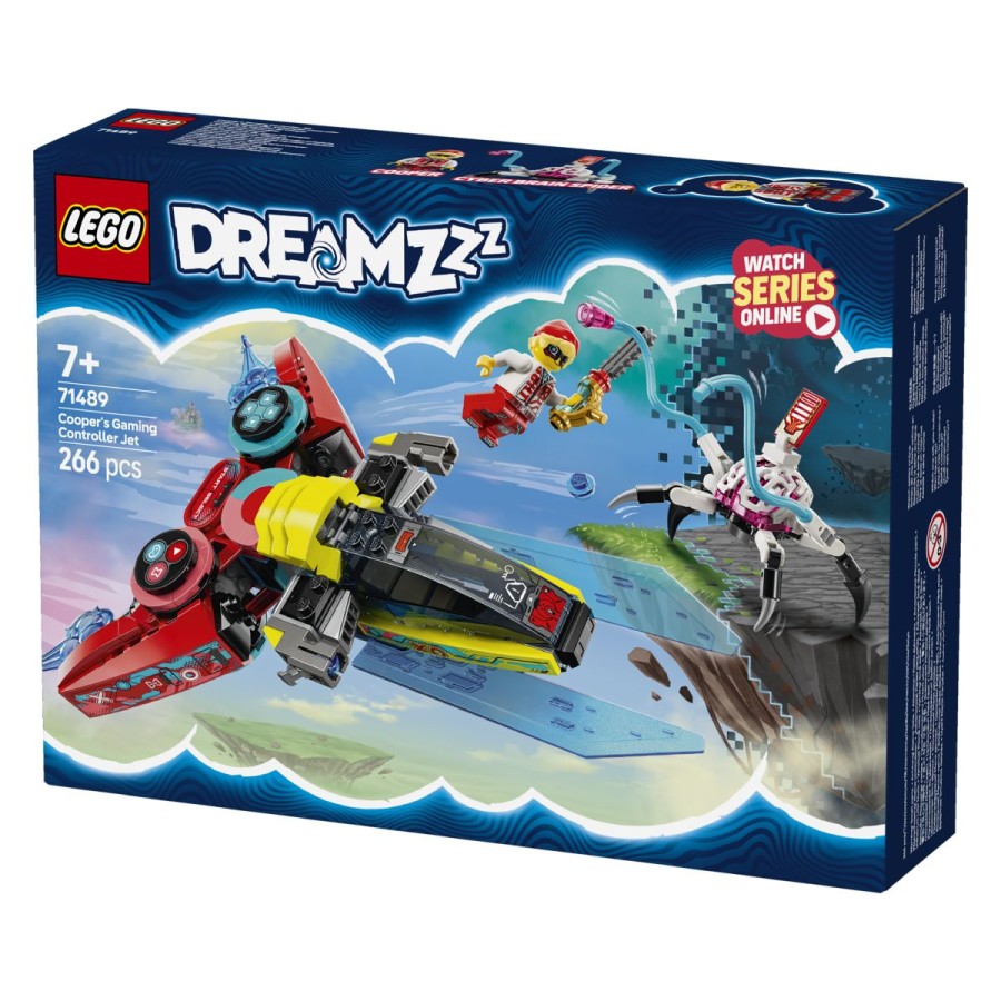 ki izčrpava njegova vozila! S kompletom za sestavljanje LEGO® DREAMZzz™ lahko sestaviš kul model krmilnika za videoigre