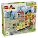 Lego® Duplo® Velik interaktiven skupni vlakMalčki se vkrcajo na akcijsko učno potovanje z zabavnim interaktivnim vlakom. Najprej sestavijo tire