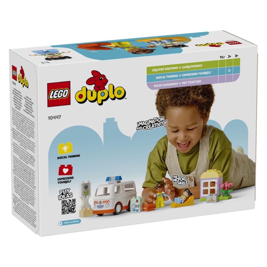 Lego® Duplo® Rešilni avto in voznikMalčki postanejo vsakdanji junaki