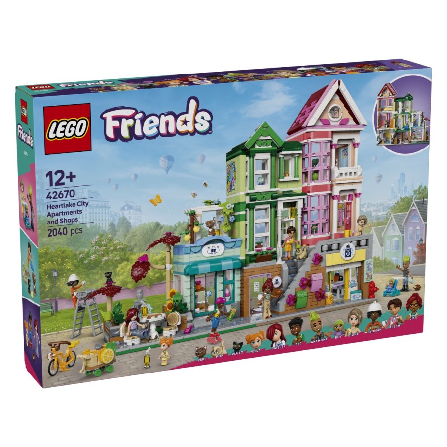 Lego® Friends Stanovanja in trgovine v Heartlake CityjuDobrodošli na ulici Skupnosti