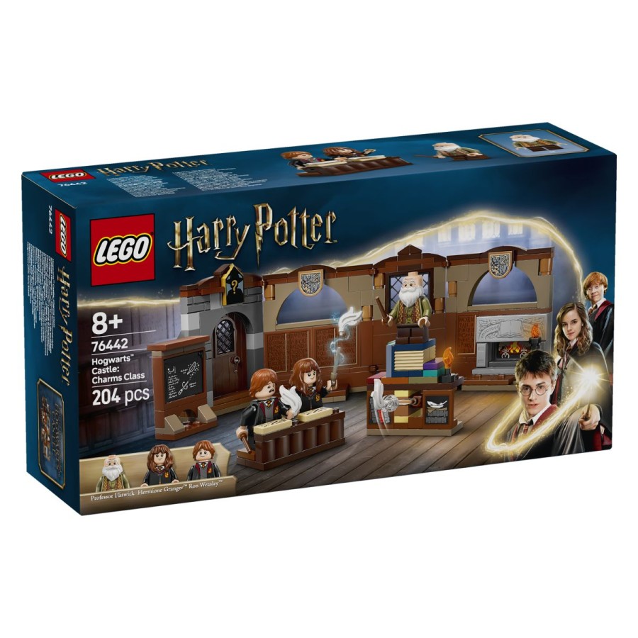 Lego® Harry Potter™ Grad Bradavičarka™: UrokiPridruži se Hermioni Granger™ in Ronu Weasleyju™ pri učni uri urokov na gradu Bradavičarka™! Oglej si