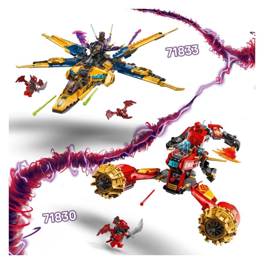 Lego® Ninjago® Rasov in Arinov super nevihtni reaktivecSodeluj z Arinom in Rasom
