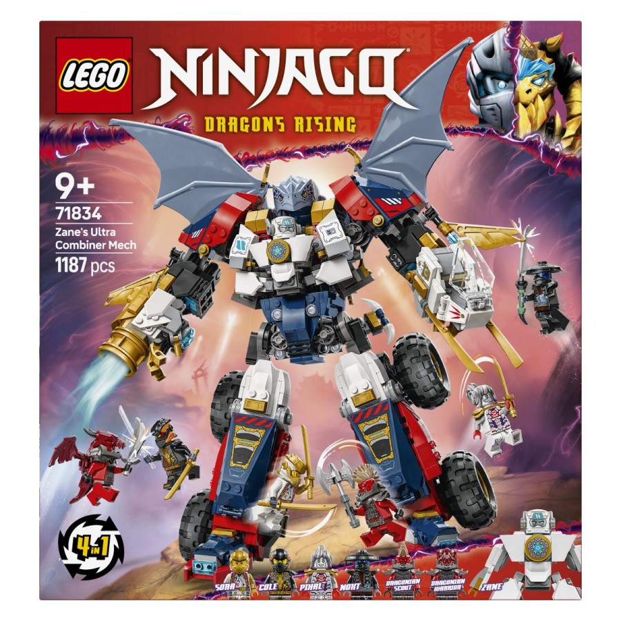 kar smo jih kdaj videli! V spopad se odpravi v Zanovem ultra kombiniranem robotskem oklepu ali ga loči v 4 manjše modele