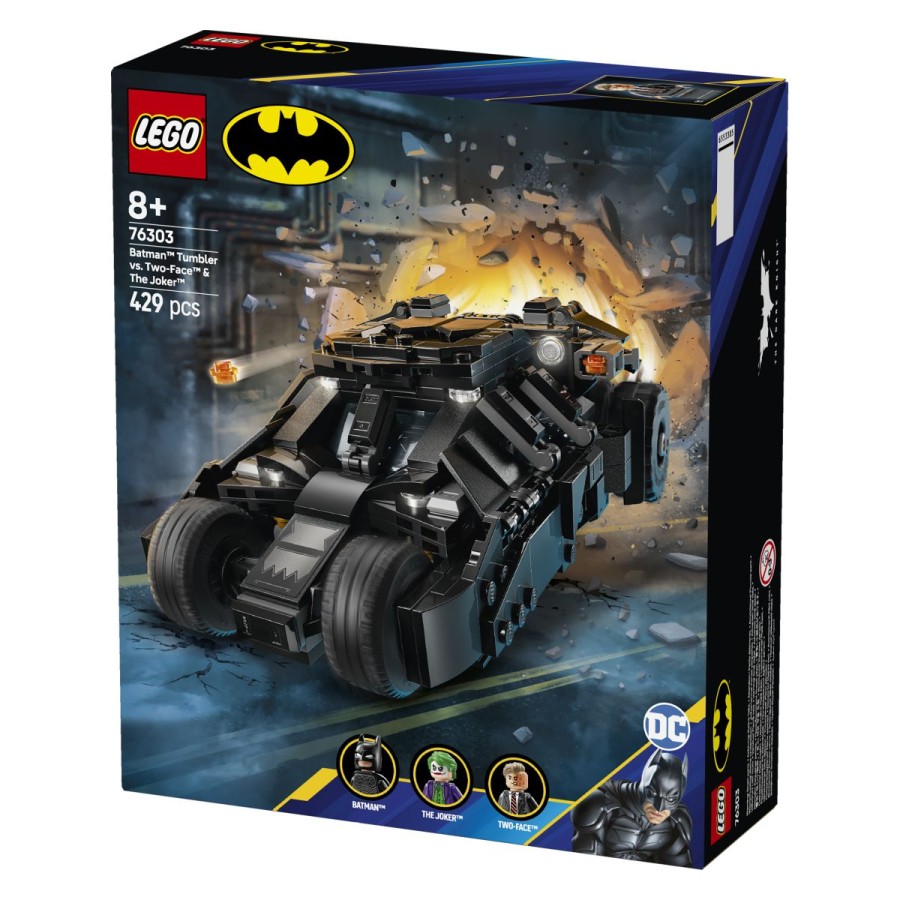 da dobiš pomoč. Batman™ je pograbil Batarang™ in skočil v pilotsko kabino svojega Tumbler Batmobila™. Pregledal je armaturno ploščo