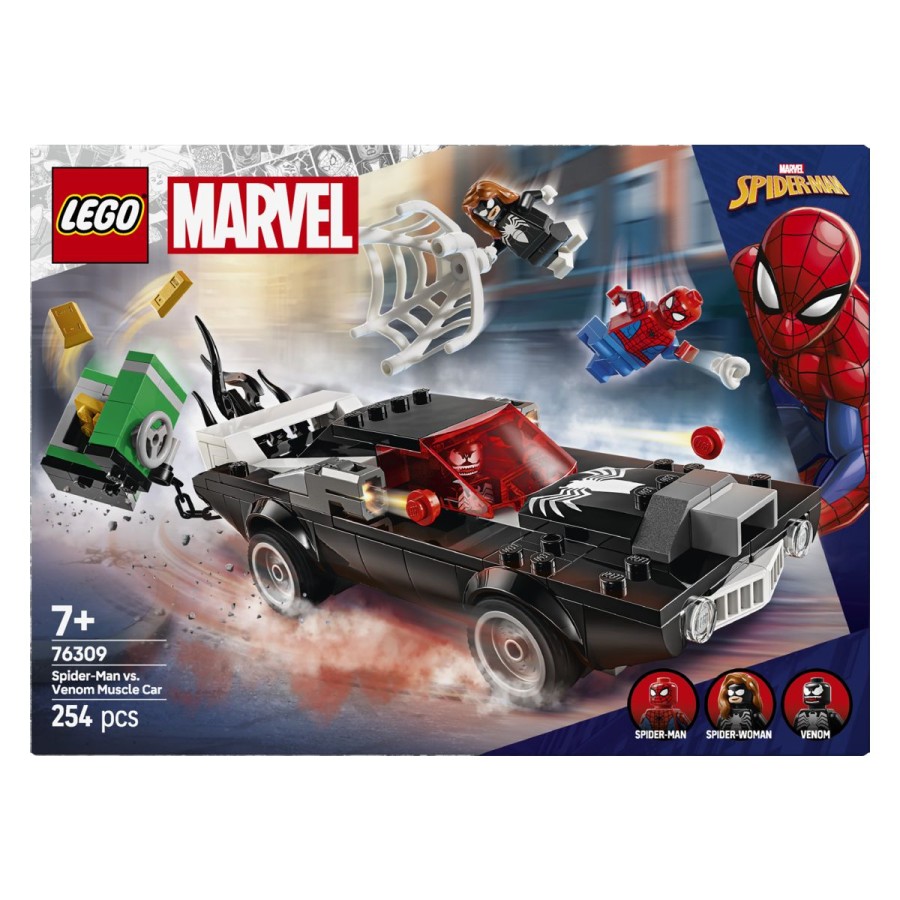 zlikovec pobegne v venomiziranem avtu z močnim motorjem – trezor pa vleče kar za seboj! Spider-Man zaniha v akcijo