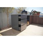 LETNA KUHINJA ELEMENT Z PREDALI ANTRACIT 636 X 634 X 920 MM - slika 2