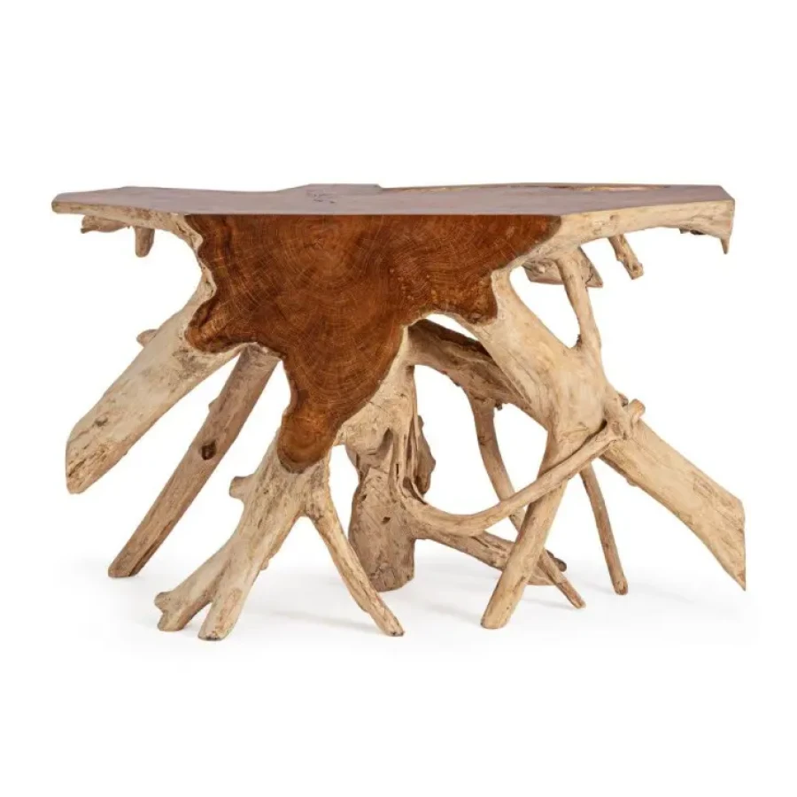 Konzola LISANDRA 120X45 je narejena iz lesa. Izdelek se lahko razlikuje od slike, saj se gre za naravni les. Material: - Les Barva: - Vzorec lesa Dimenzije: