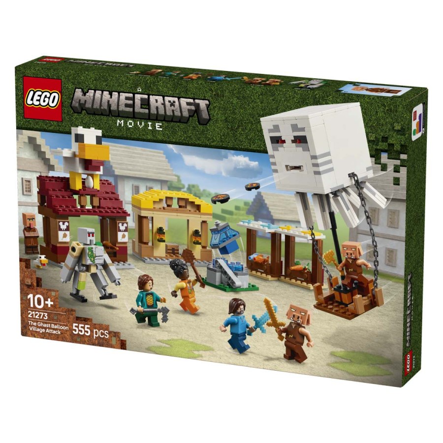 Pujslini napadajo vas iz prakazenskega balona! Disk so izstrelili v vodnjak na glavnem trgu. Potreboval boš vse svoje spretnosti Minecraft® in pomoč železnega golema