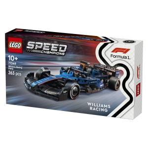 Izkusi vznemirjenje dirkanja s Formulo 1® z iz kock sestavljenim dirkalnikom Williams Racing FW46 F1®. Zberi