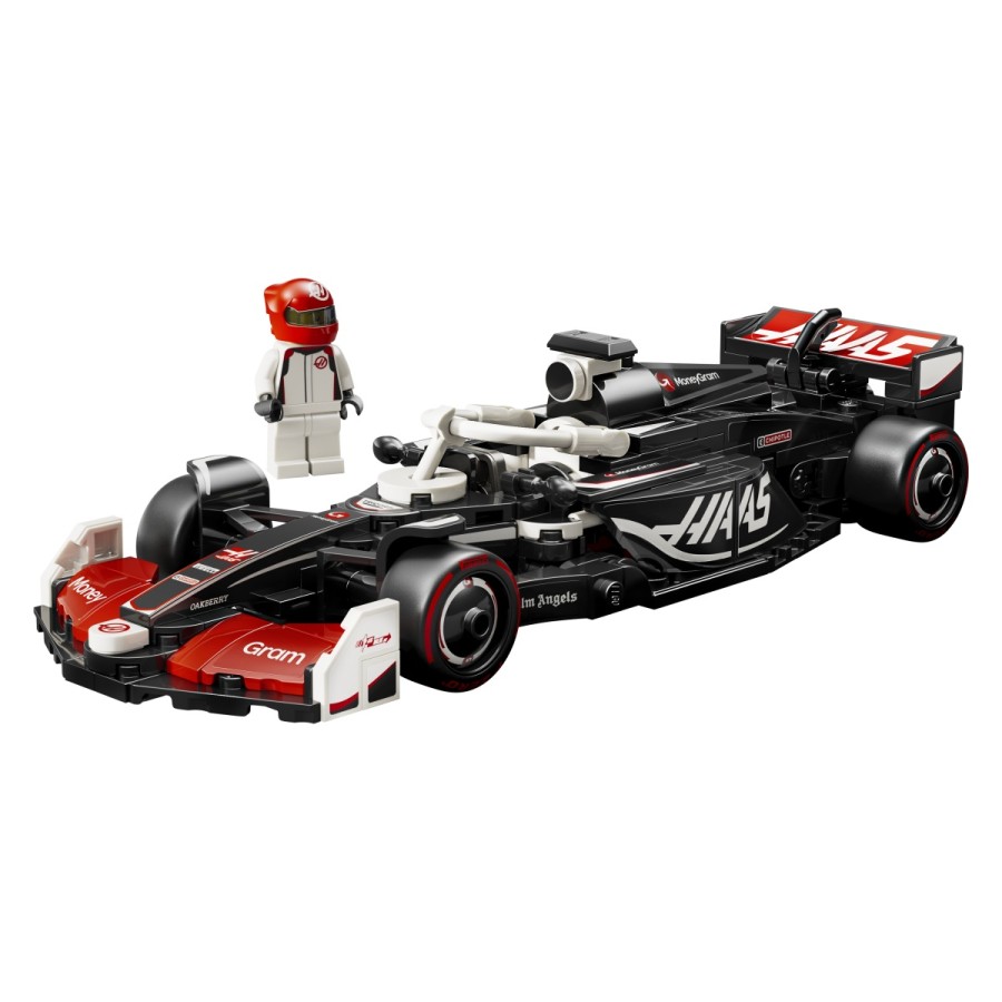 iz kock sestavljenim dirkalnikom MoneyGram Haas F1® Team VF-24. Zberi