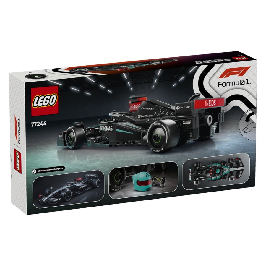 postavi na ogled in dirkaj z osupljivim modelom LEGO® Hitrostni prvaki z avtentičnimi dizajnerskimi podrobnostmi dirkalnika