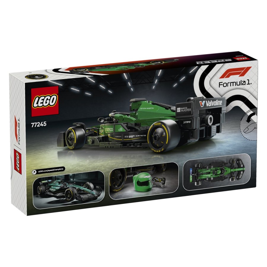 postavi na ogled in uprizori akcijo z impresivnim modelom LEGO® Hitrostni prvaki z avtentičnimi dizajnerskimi podrobnostmi dirkalnika