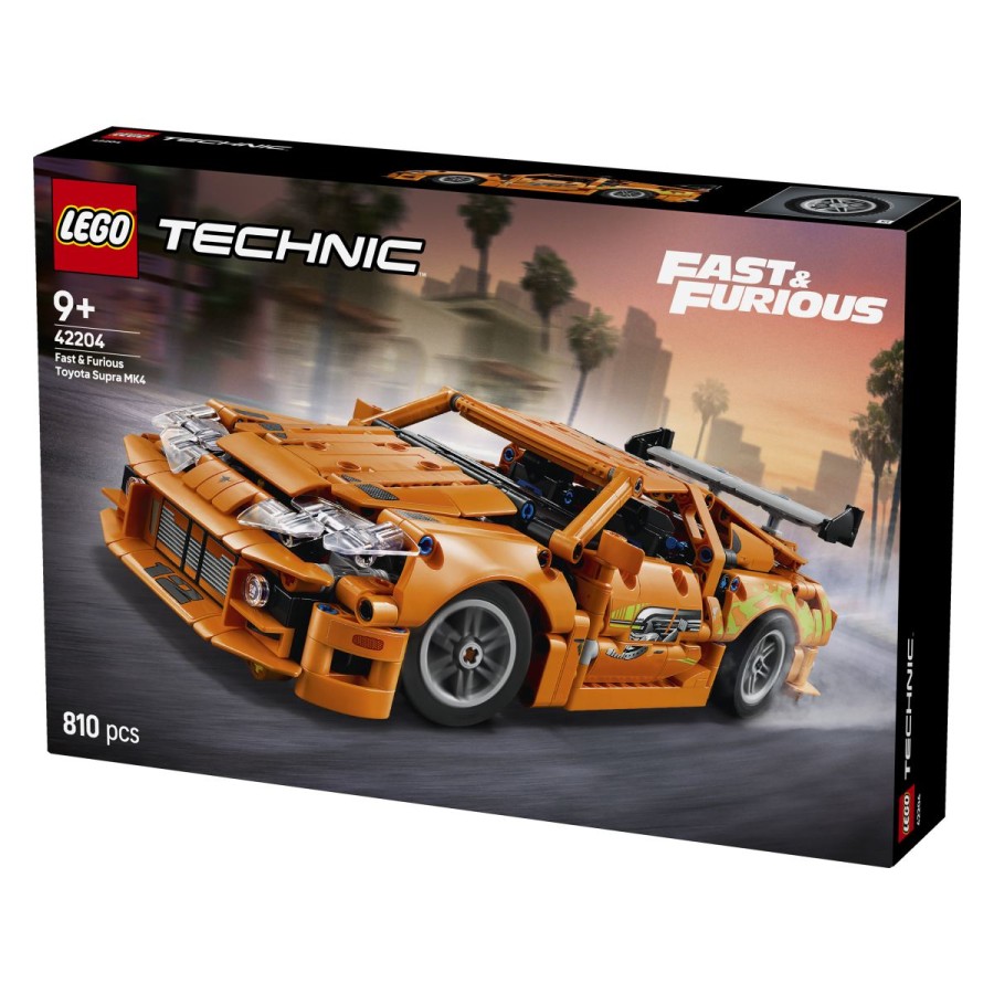 Čas je za hitro akcijsko zabavo med sestavljanjem enega najbolj prepoznavnih avtomobilov v filmski zgodovini! S kompletom LEGO® Technic Fast and Furious Toyota Supra MK4 oddrvi v vznemirljivi svet Fast and Furious. Sestavi 6-valjni motor