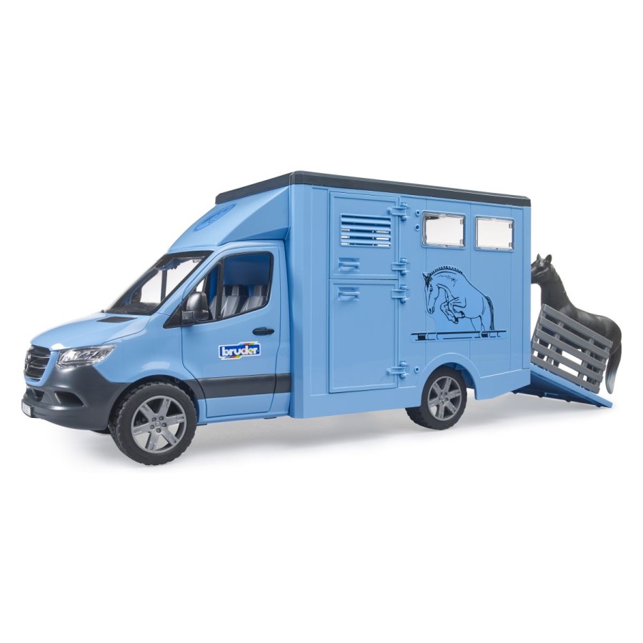 zanesljiv – tako Mercedes Benz opisuje novi Sprinter.Najnovejša generacija Sprinterja je še naprej vsestranski in priljubljen profesionalni prevoznik.Obsežna ponudba BRUDER vključuje najnovejše sprinterje v široki paleti dizajnov.Transporter za živali ima sodoben