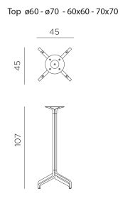 Podnožje Frasca High Fix - Antracit - slika 2