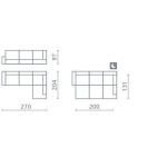 Sedežna garnitura SEMPRE z ležiščem in predalom (različne barve) - slika 13