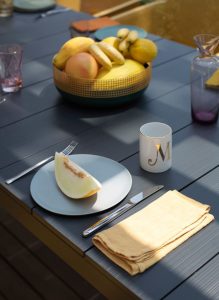 Vrtna garnitura RIO 140 + 6x stol NET - antracit - slika 15