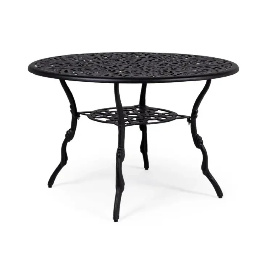 Vrtna miza VICTORIA antracit 110D. Miza je narejena iz aluminija. Barva: - Antracit Material: - Aluminij Dimenzije: širina: 110 cm višina: 71.5 cm