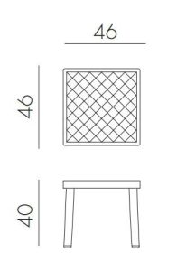 Vrtna mizica RODI, antracite - slika 4