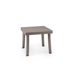 Manjša vrtna mizica Rodi - tortora. Preprosta kvadratna vrtna mizica RODI v tortora barvi, vrhunskega proizvajalca vrtnega pohištva Nardi. Mizica je izdelana