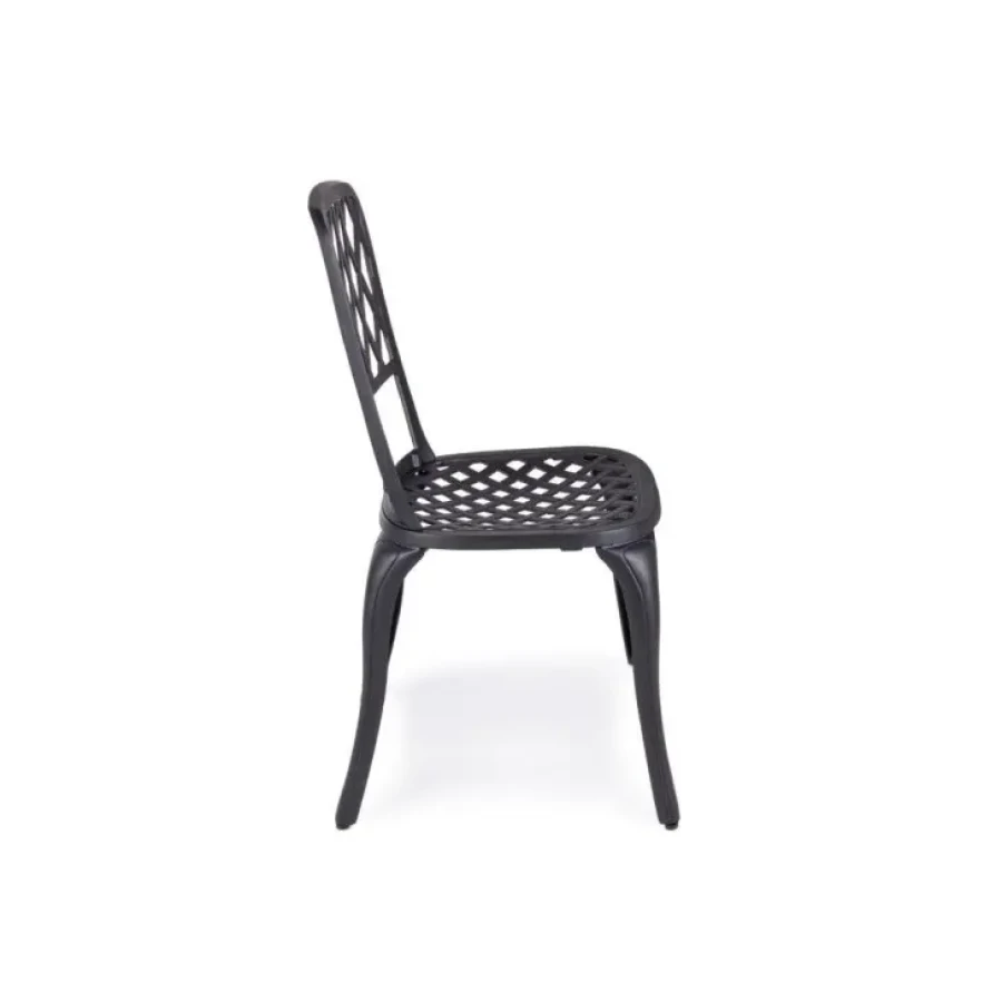 Vrtni stol FAENZA antracit je narejen iz aluminija. Je preprost a hkrati eleganten vrtni stol, ki je odličen kos pohištva za vašo okolico. Dimenzije: