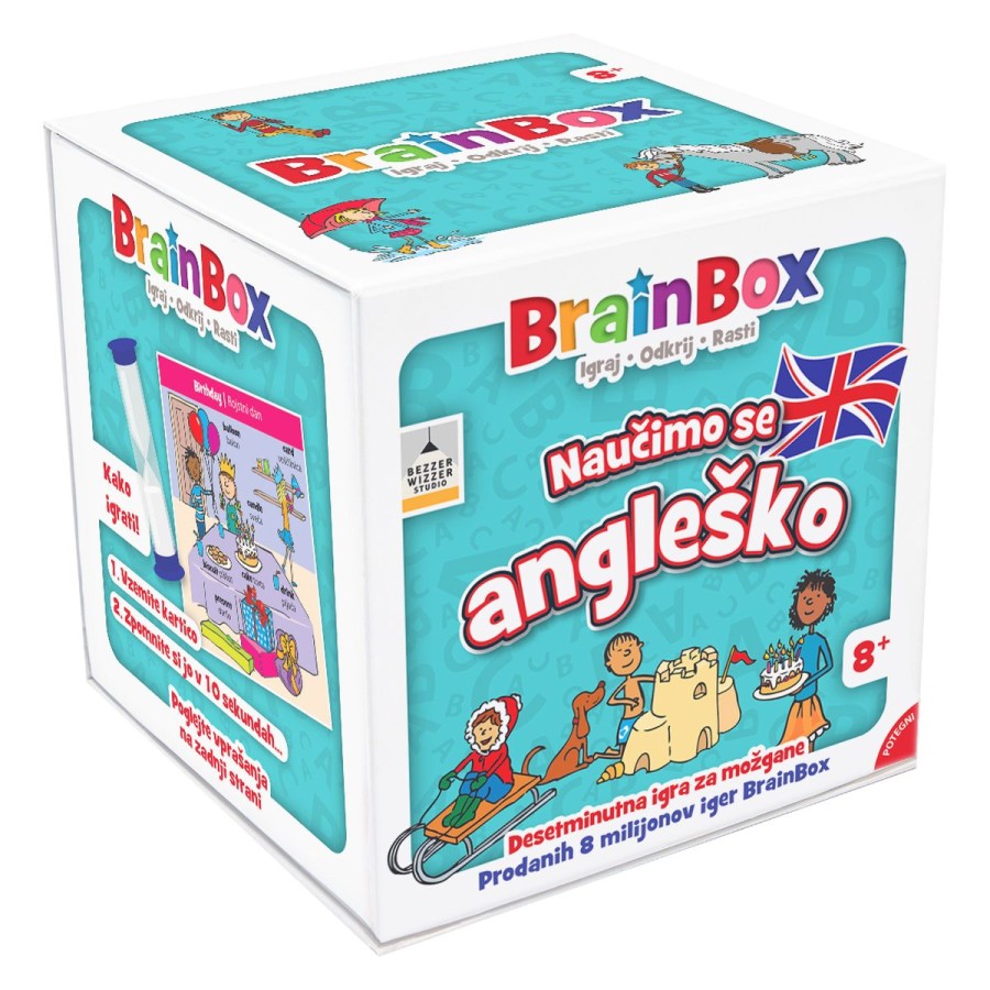 BrainBox Naučimo se angleškoBrainBox je zabavna igra s kartami za spomin in opazovanje