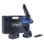 AKUMULATOR. VERIŽNA ŽAGA SCHEPPACH  BC-PS150-X Z BATERIJO IN POLNILNIKOM V KOVČKU