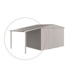 DODATKI ZA KOVINSKE HIŠKE BIOHORT 150X228 CM STRANSKA STREHA ZA EUROPA V 4/5 SREBRNA