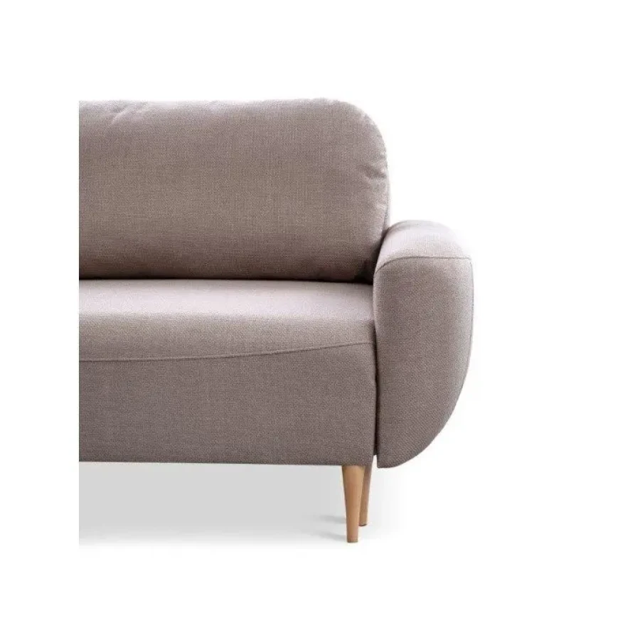Dvosed RAKITA je presenetljivo preprostega ter minimalističnega izgleda. Ima lesene noge, katere zagotavljajo večjo stabilnost ter eleganco. Lahko ga