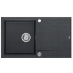 GRANITAL POMIVALNO KORITO QUADRON EVAN 111 ČRN DIAMANT