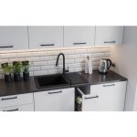 GRANITAL POMIVALNO KORITO QUADRON PETER 111 ČRN - slika 4