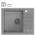 GRANITAL POMIVALNO KORITO QUADRON PETER 116 SIV - slika 2