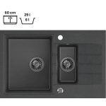 GRANITAL POMIVALNO KORITO QUADRON PETER 156 ČRN - slika 2