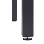 JEDILNA MIZA LYRA FIX 4P ALU STEKLO 90X90 TEMNO SIVA - slika 3