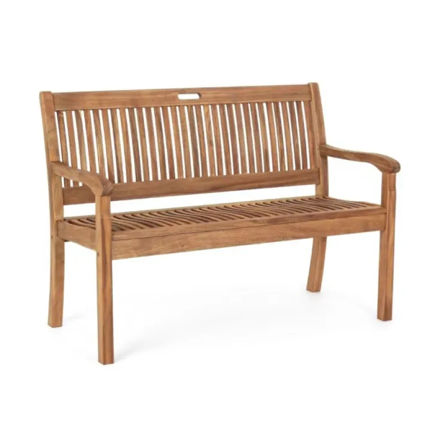 Klop 2P NOEMI ima strukturo iz lesa z oljnim zaključkom. Barva: - Akacijev les Material: - Les Dimenzije: širina: 120cm globina: 60cm višina: 88cm višina: