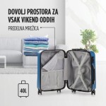 KOVČEK SCANDINAVIA CARBON SERIES 40L MODER - slika 4