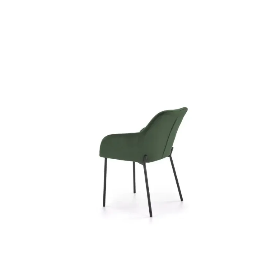 Kuhinjski stol BOBI1 je eleganten in udoben jedilni stol. Noge so izdelane iz kovine v črni barvi. Stol je udoben saj je oblazinjen v mehko žametno tkanino,
