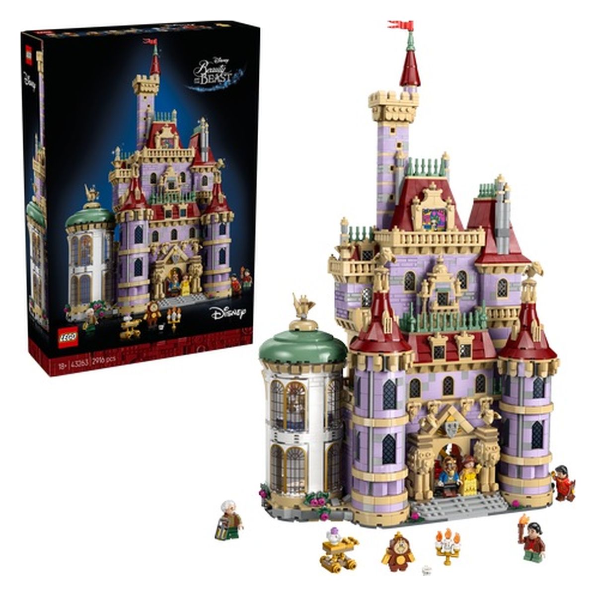 Lego® Disney Princess™ 43263 Grad Belle in Zveri Naj te prevzame ustvarjalno veselje