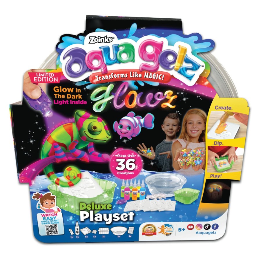 Aqua Gelz Set za ustvarjanje GlowzAqua Gelz zabavni set za ustvarjanje edinstvenih