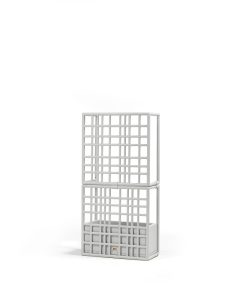 Pregradna modularna stena Sipario. Poljubno samostoječa modularna zunanja predelna stena SIPARIO 2, priznanega italijanske proizvajalca vrtnega pohištva