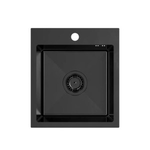 NERJAVNO POMIVALNO KORITO QUADRON LUKE 90 ČRN METAL