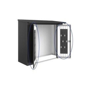 PAKET VRAT ZA REGAL ZA DRVA BIOHORT WOODSTOCK V230, 138X172.5X230 CM