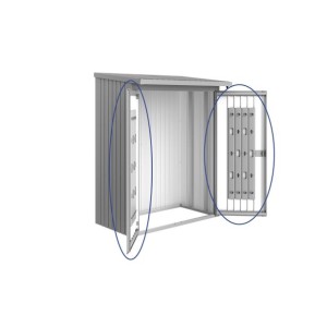 PAKET VRAT ZA REGAL ZA DRVA WOODSTOCK 138X172.5X150