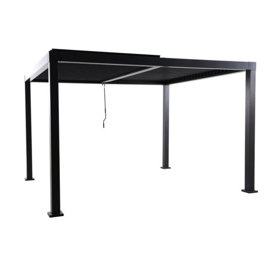 PERGOLA CLIMA BIOKLIMATSKA POLNA ALU 313X358 TEMNO SIVA